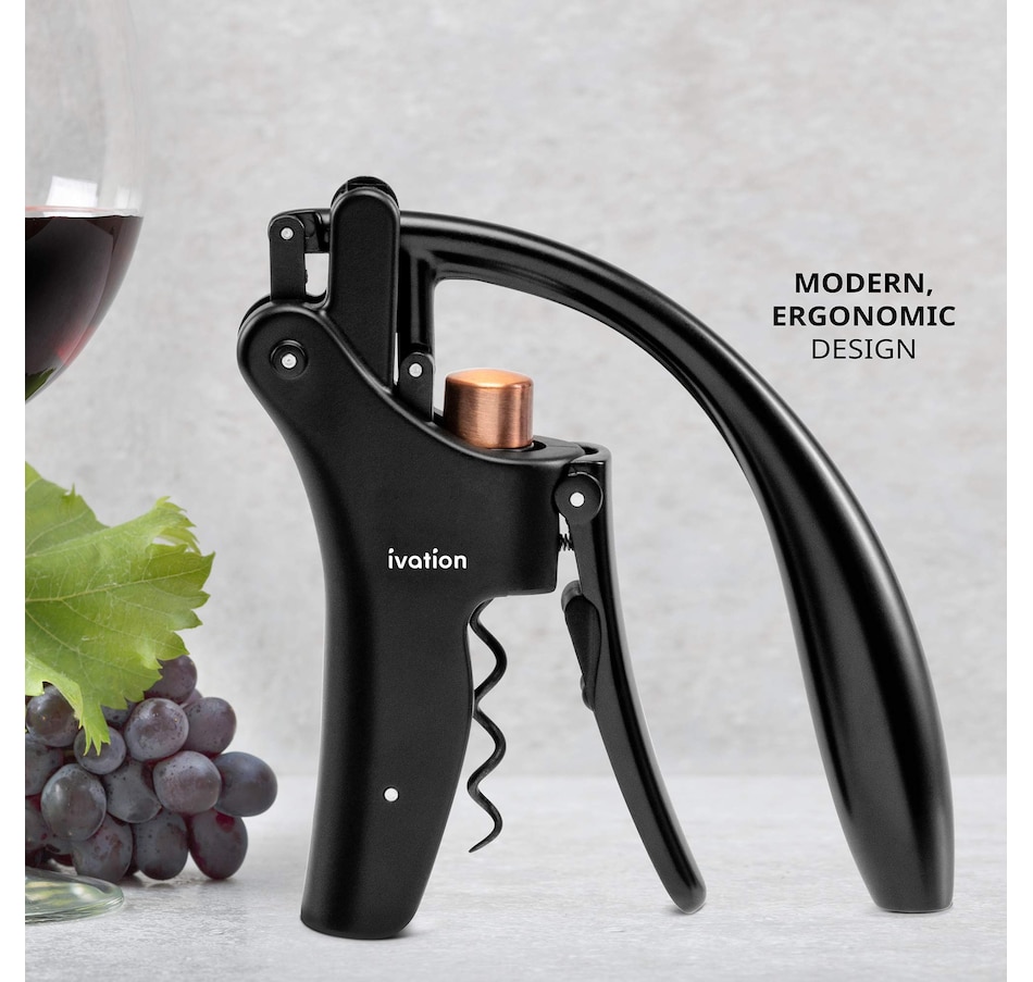 Image 931754_ALTMORE3.jpg, Product 931-754 / Price $49.99, Ivation Wine Bottle Opener, Manual Handheld Wine Opener with Ergonomic Lever Pump and More from Ivation on TSC.ca's Kitchen department