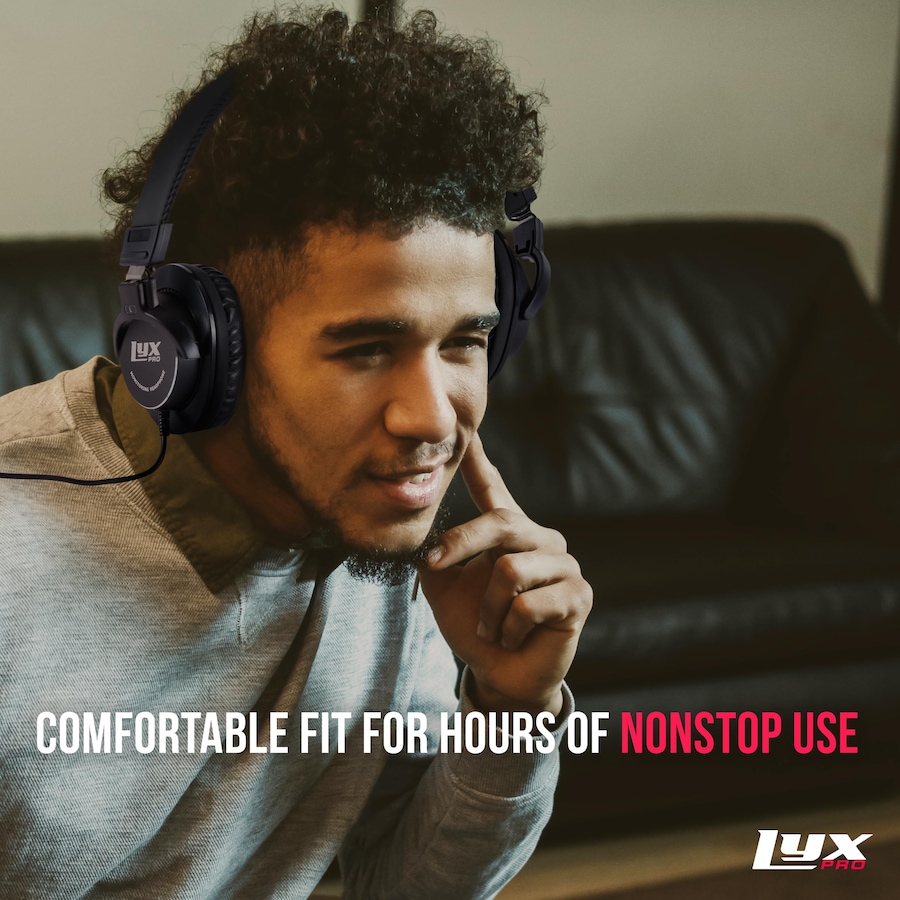 Image 931759_ALTMORE3.jpg, Product 931-759 / Price $59.99, LyxPro HAS-10 Noise-Canceling DJ Headphones, Over-Ear Studio Headphones, Black from LyxPro on TSC.ca's Toys & Hobbies department