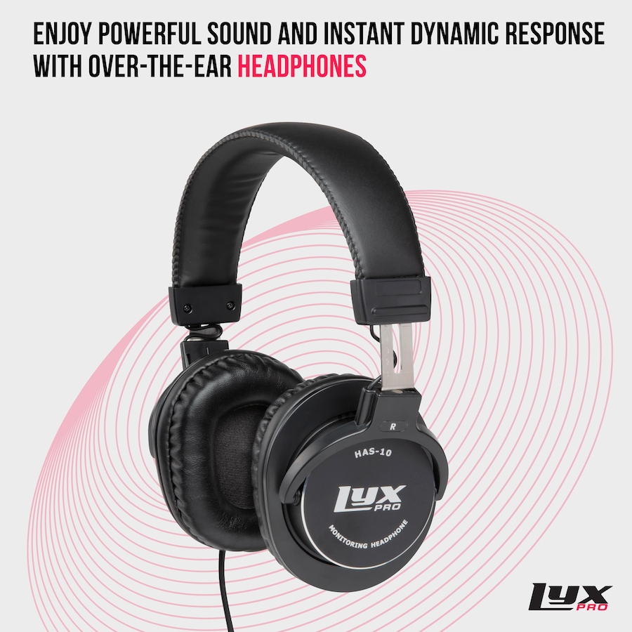 Image 931759_ALTMORE4.jpg, Product 931-759 / Price $59.99, LyxPro HAS-10 Noise-Canceling DJ Headphones, Over-Ear Studio Headphones, Black from LyxPro on TSC.ca's Toys & Hobbies department