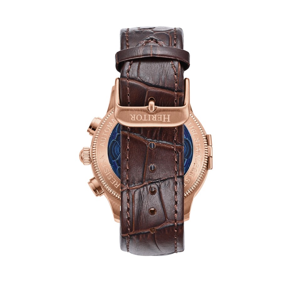 Image 932384_ALTMORE10.jpg, Product 932-384 / Price $151.70, Heritor Automatic Apostle Leather-Band Watch w/ Day/Date from Heritor on TSC.ca's Jewellery department