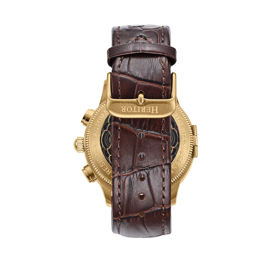 Image 932384_ALTMORE12.jpg, Product 932-384 / Price $151.70, Heritor Automatic Apostle Leather-Band Watch w/ Day/Date from Heritor on TSC.ca's Jewellery department