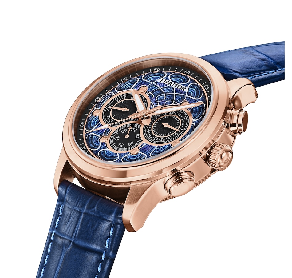 Image 932384_ALTMORE3.jpg, Product 932-384 / Price $151.70, Heritor Automatic Apostle Leather-Band Watch w/ Day/Date from Heritor on TSC.ca's Jewellery department