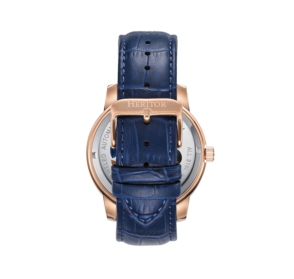 Image 932386_ALTMORE1.jpg, Product 932-386 / Price $184.10, Heritor Automatic Emmanuel Semi-Skeleton Leather-Band Watch from Heritor on TSC.ca's Jewellery department