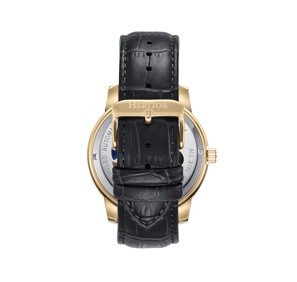 Image 932386_ALTMORE3.jpg, Product 932-386 / Price $184.10, Heritor Automatic Emmanuel Semi-Skeleton Leather-Band Watch from Heritor on TSC.ca's Jewellery department