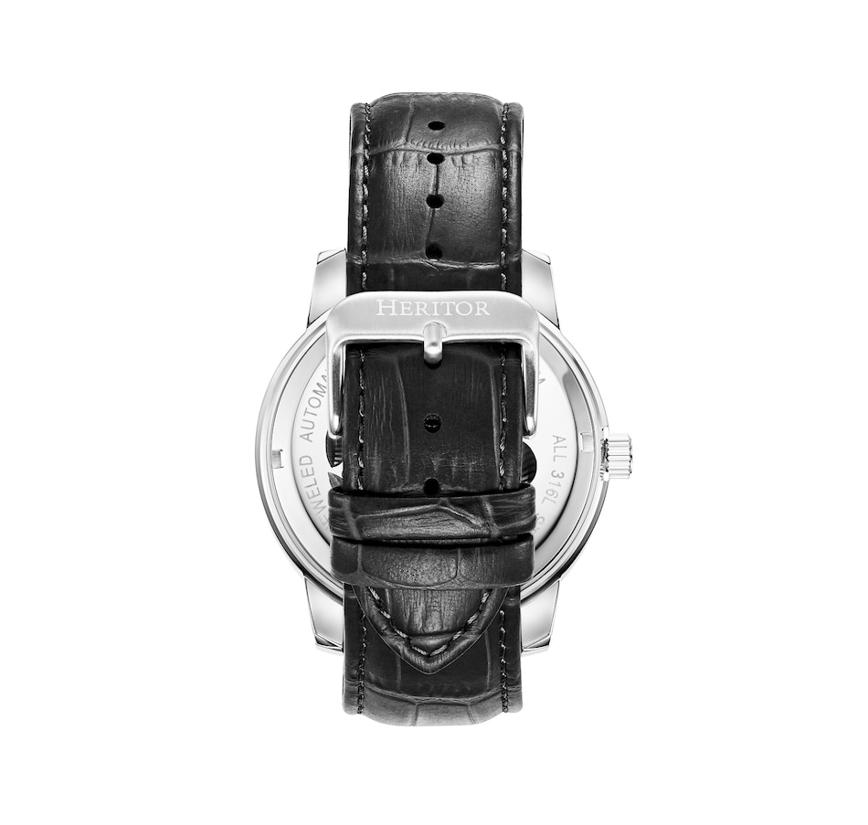 Image 932386_ALTMORE9.jpg, Product 932-386 / Price $184.10, Heritor Automatic Emmanuel Semi-Skeleton Leather-Band Watch from Heritor on TSC.ca's Jewellery department