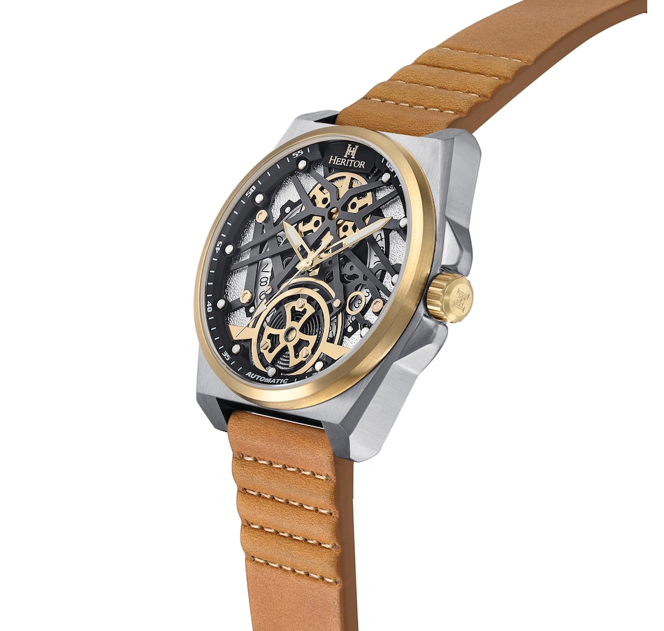 Image 932397_ALTMORE1.jpg, Product 932-397 / Price $158.66, Heritor Automatic Romero Leather-Band Watch from Heritor on TSC.ca's Jewellery department