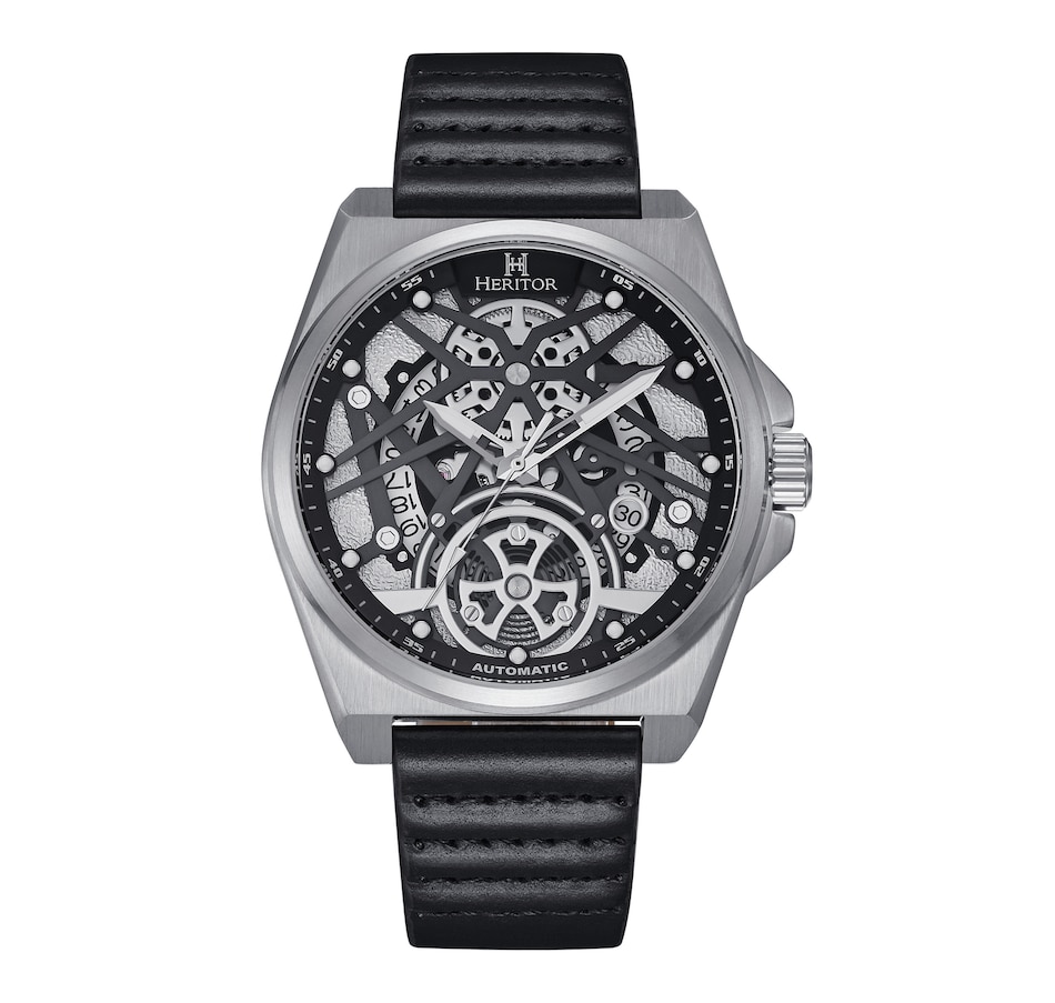 Image 932397_ST03.jpg, Product 932-397 / Price $158.66, Heritor Automatic Romero Leather-Band Watch from Heritor on TSC.ca's Jewellery department