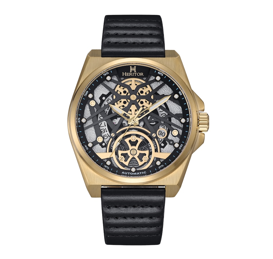 Image 932397_ST04.jpg, Product 932-397 / Price $158.66, Heritor Automatic Romero Leather-Band Watch from Heritor on TSC.ca's Jewellery department