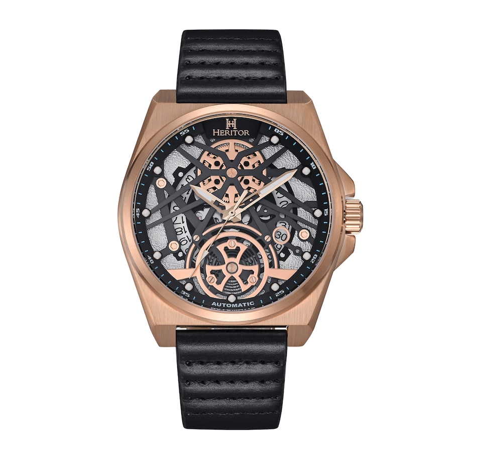 Image 932397_ST05.jpg, Product 932-397 / Price $158.66, Heritor Automatic Romero Leather-Band Watch from Heritor on TSC.ca's Jewellery department