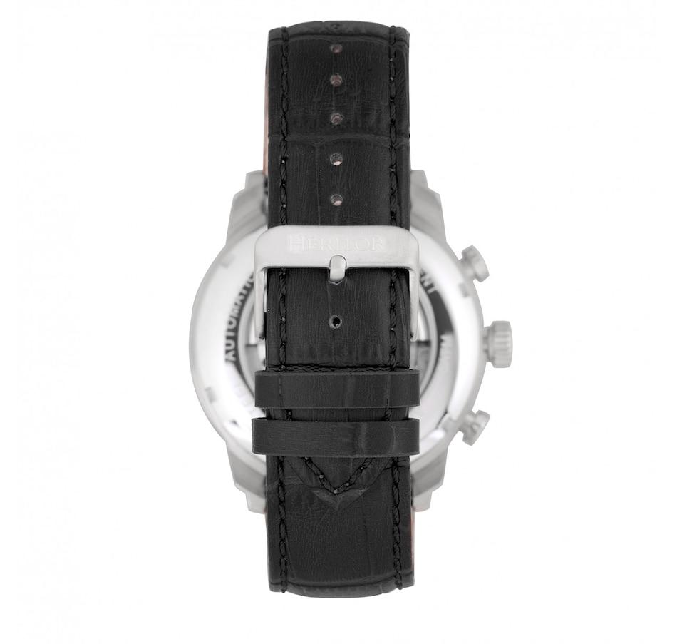 Image 932405_ALTMORE7.jpg, Product 932-405 / Price $148.56, Heritor Automatic Arthur Semi-Skeleton Leather-Band Watch w/ Day/Date from Heritor on TSC.ca's Jewellery department