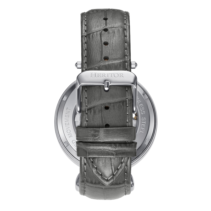 Image 932412_ALTMORE12.jpg, Product 932-412 / Price $134.00 - $167.50, Heritor Automatic Lincoln Leather-Band Skeleton Watch with Moon Phase from Heritor on TSC.ca's Jewellery department