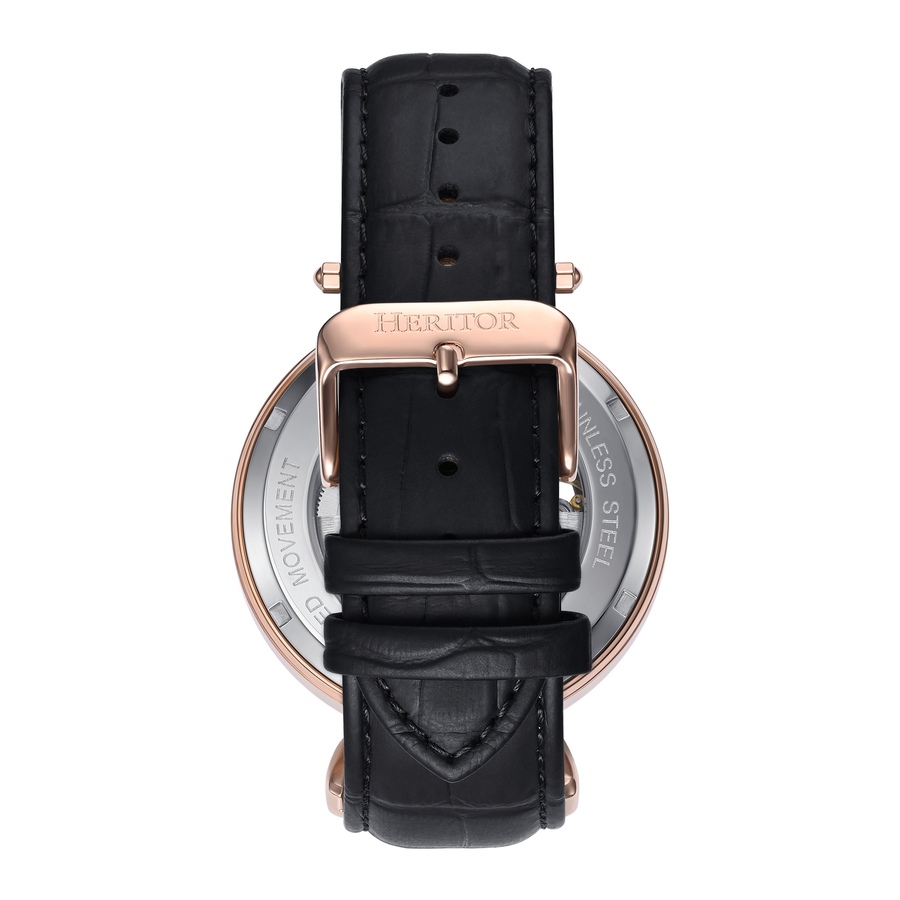 Image 932412_ALTMORE2.jpg, Product 932-412 / Price $134.00 - $167.50, Heritor Automatic Lincoln Leather-Band Skeleton Watch with Moon Phase from Heritor on TSC.ca's Jewellery department
