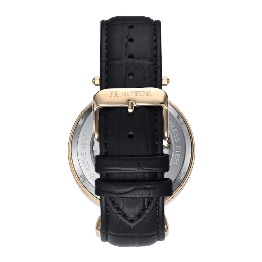 Image 932412_ALTMORE6.jpg, Product 932-412 / Price $134.00 - $167.50, Heritor Automatic Lincoln Leather-Band Skeleton Watch with Moon Phase from Heritor on TSC.ca's Jewellery department