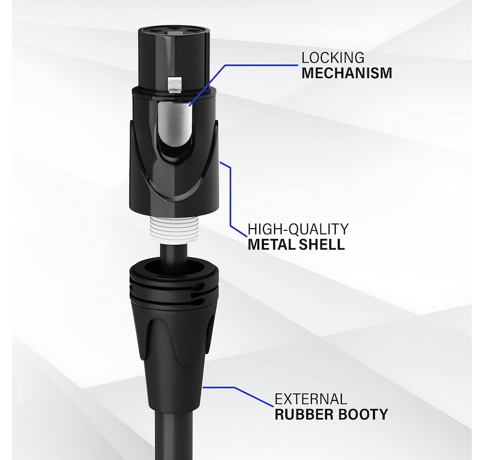 Image 933614_ALTMORE2.jpg, Product 933-614 / Price $32.99, LyxPro Microphone 15 feet XLR Cable, Male to Female, 3 Pin Mic Cable, Purple from LyxPro on TSC.ca's Toys & Hobbies department