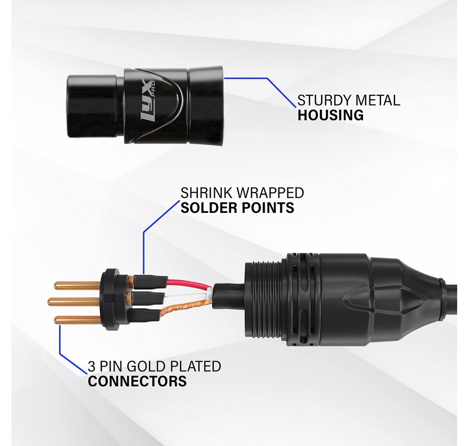 Image 933619_ALTMORE3.jpg, Product 933-619 / Price $39.99, LyxPro Microphone 25 feet XLR Cable, Male to Female, 3 Pin Mic Cable, Red from LyxPro on TSC.ca's Toys & Hobbies department
