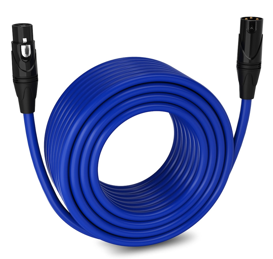 Image 933625.jpg, Product 933-625 / Price $89.99, LyxPro Microphone 150 feet XLR Cable, Male to Female, 3 Pin Mic Cable, Blue from LyxPro on TSC.ca's Toys & Hobbies department