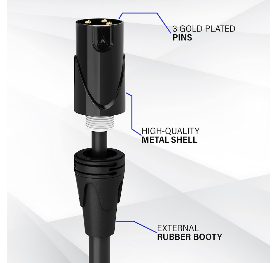 Image 933625_ALTMORE1.jpg, Product 933-625 / Price $89.99, LyxPro Microphone 150 feet XLR Cable, Male to Female, 3 Pin Mic Cable, Blue from LyxPro on TSC.ca's Toys & Hobbies department