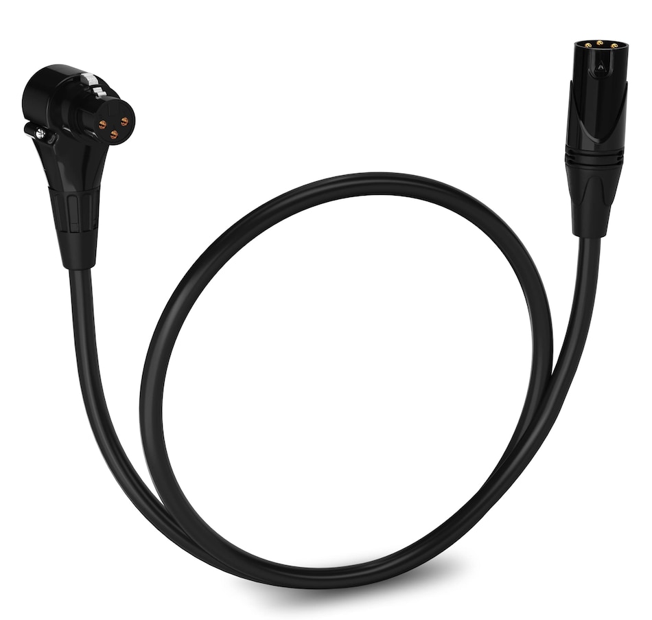 Image 933631.jpg, Product 933-631 / Price $21.99, LyxPro 1.5 Feet Microphone XLR Angled Female Cable, 3 Pin Mic Cable - Black from LyxPro on TSC.ca's Toys & Hobbies department