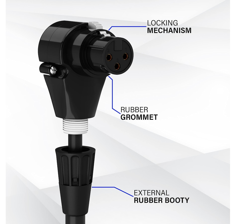 Image 933631_ALTMORE1.jpg, Product 933-631 / Price $21.99, LyxPro 1.5 Feet Microphone XLR Angled Female Cable, 3 Pin Mic Cable - Black from LyxPro on TSC.ca's Toys & Hobbies department