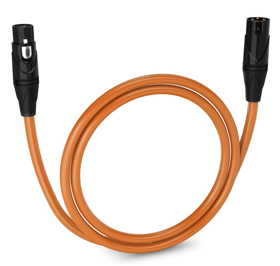 Image 933650.jpg, Product 933-650 / Price $23.99, LyxPro Microphone 3 feet XLR Cable, Male to Female, 3 Pin Mic Cable, Orange from LyxPro on TSC.ca's Toys & Hobbies department