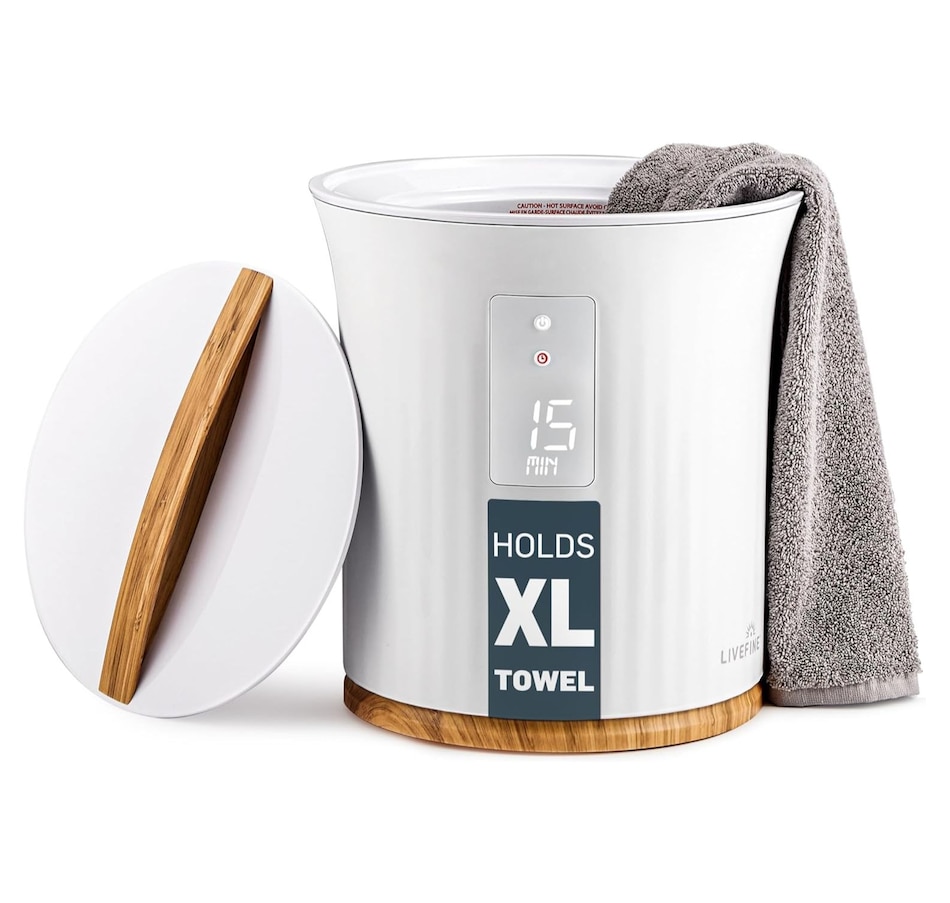 Image 933696.jpg, Product 933-696 / Price $149.00, LiveFine Towel Warmer, Bucket Heater W/LED Display Fits 40”x70” Towel, White from LiveFine on TSC.ca's Kitchen department