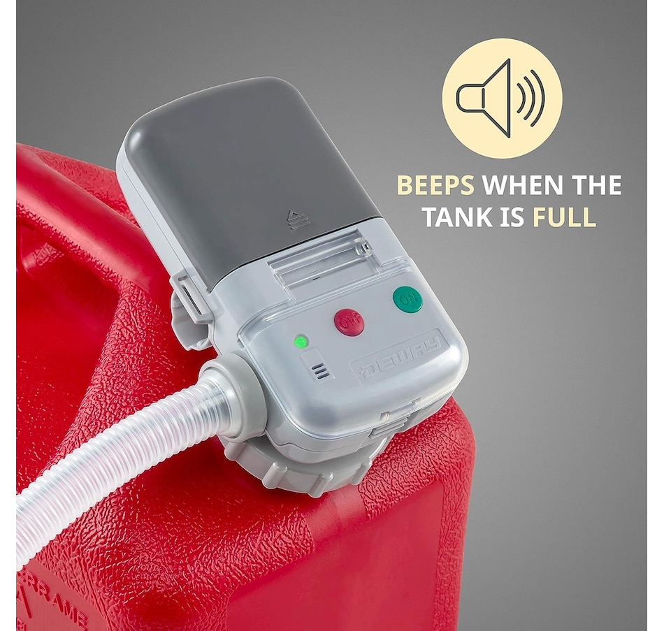 Image 933699_ALTMORE1.jpg, Product 933-699 / Price $119.99, Deway Automatic Fuel Transfer Pump with Auto-Stop & Sound Alert, AA Battery Powered, Fits All Cans from Deway on TSC.ca's Home & Garden department