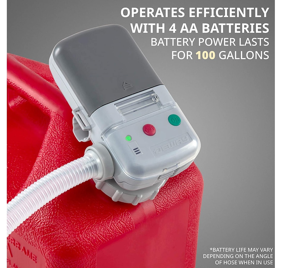 Image 933700_ALTMORE4.jpg, Product 933-700 / Price $99.99, Deway Automatic Fuel Transfer Pump with Auto-Stop, AA Battery Powered, Long Hose, Fits All Size Cans from Deway on TSC.ca's Home & Garden department