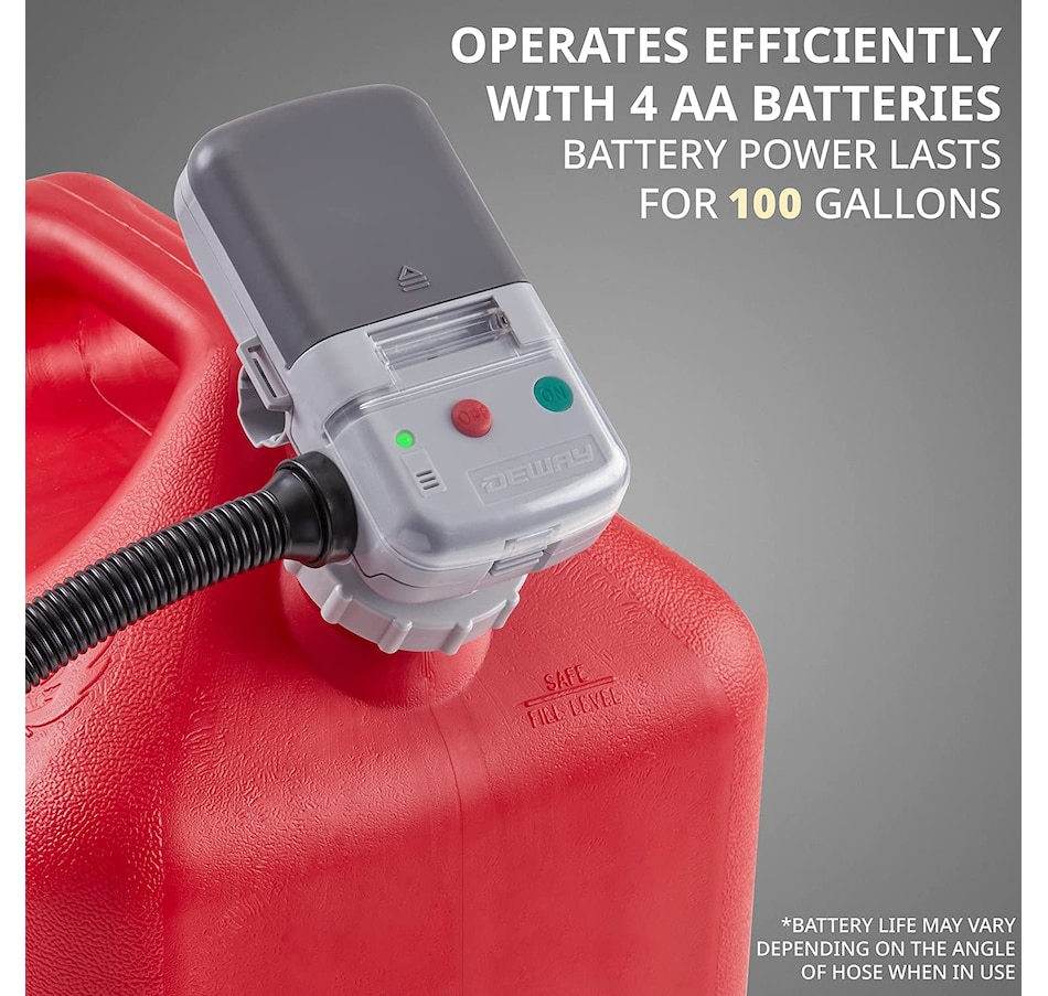 Image 933701_ALTMORE5.jpg, Product 933-701 / Price $124.99, Deway Automatic Fuel Transfer Pump W/Nozzle Flow Control & Stop, AA Battery Powered, Fits All Cans from Deway on TSC.ca's Home & Garden department