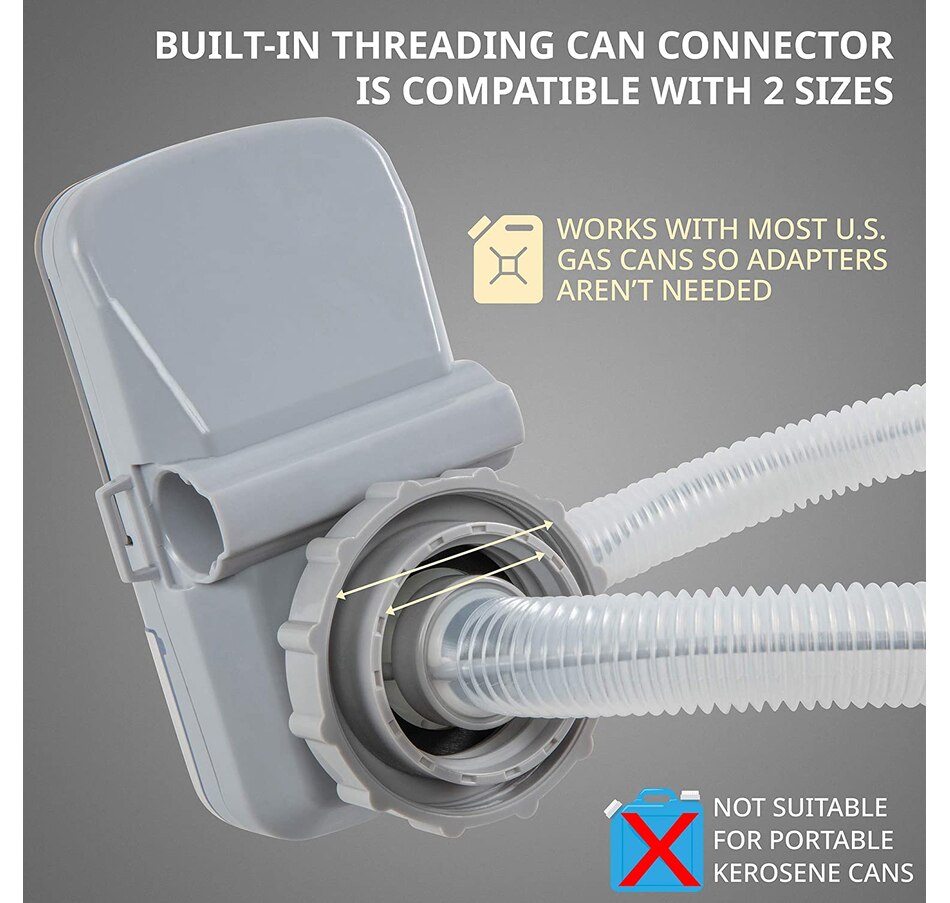 Image 933702_ALTMORE1.jpg, Product 933-702 / Price $109.99, Deway Automatic Fuel Transfer Pump with Auto-Stop, AA Battery Powered, Adapter Fits All Size Cans from Deway on TSC.ca's Home & Garden department