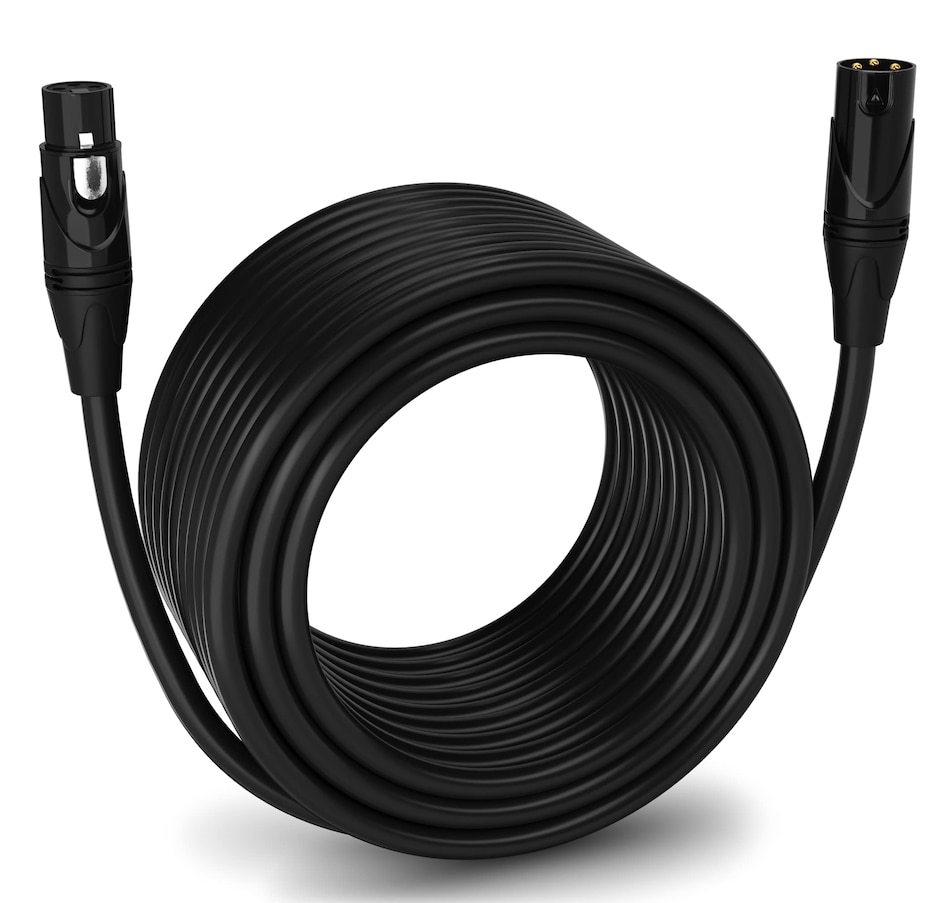 Image 933709.jpg, Product 933-709 / Price $79.99, LyxPro Microphone 100 feet XLR Cable, Male to Female, 3 Pin Mic Cable, Black from LyxPro on TSC.ca's Toys & Hobbies department