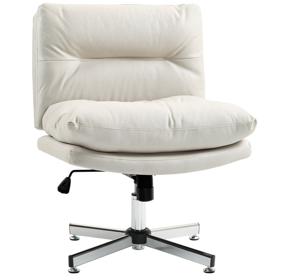 Image 934431.jpg, Product 934-431 / Price $139.99, HOMCOM Armless Office Desk Chair, Criss Cross Computer Chair, Light Grey from HOMCOM on TSC.ca's Home & Garden department