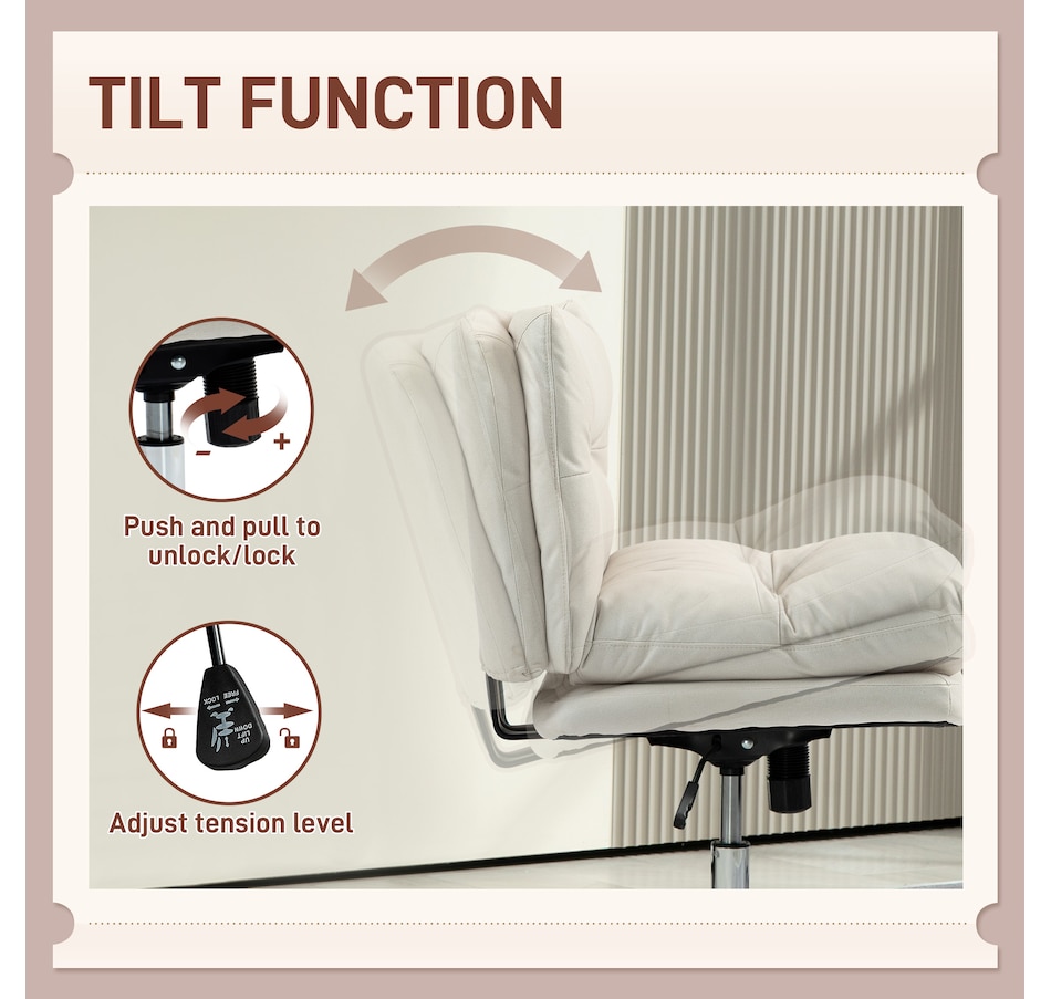 Image 934431_ALTMORE5.jpg, Product 934-431 / Price $139.99, HOMCOM Armless Office Desk Chair, Criss Cross Computer Chair, Light Grey from HOMCOM on TSC.ca's Home & Garden department