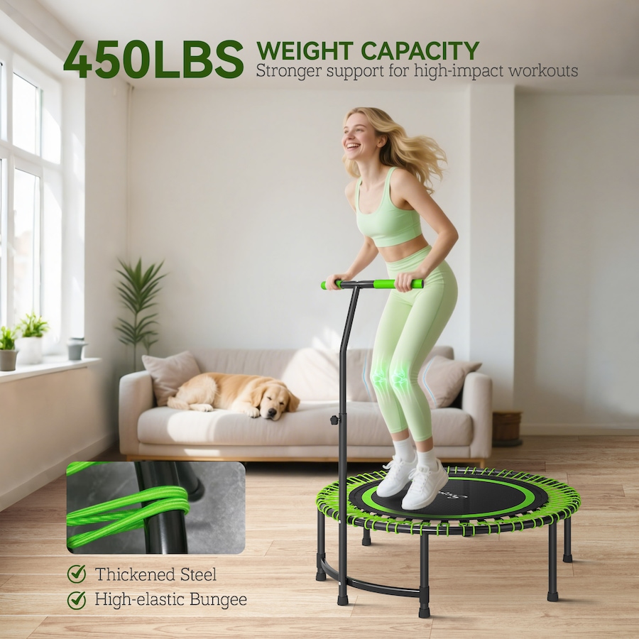 Image 934448_ALTMORE4.jpg, Product 934-448 / Price $89.99, Soozier 45" Rebounder Trampoline, Mini Fitness Trampoline Bungee Rebounder from Soozier on TSC.ca's Health & Fitness department