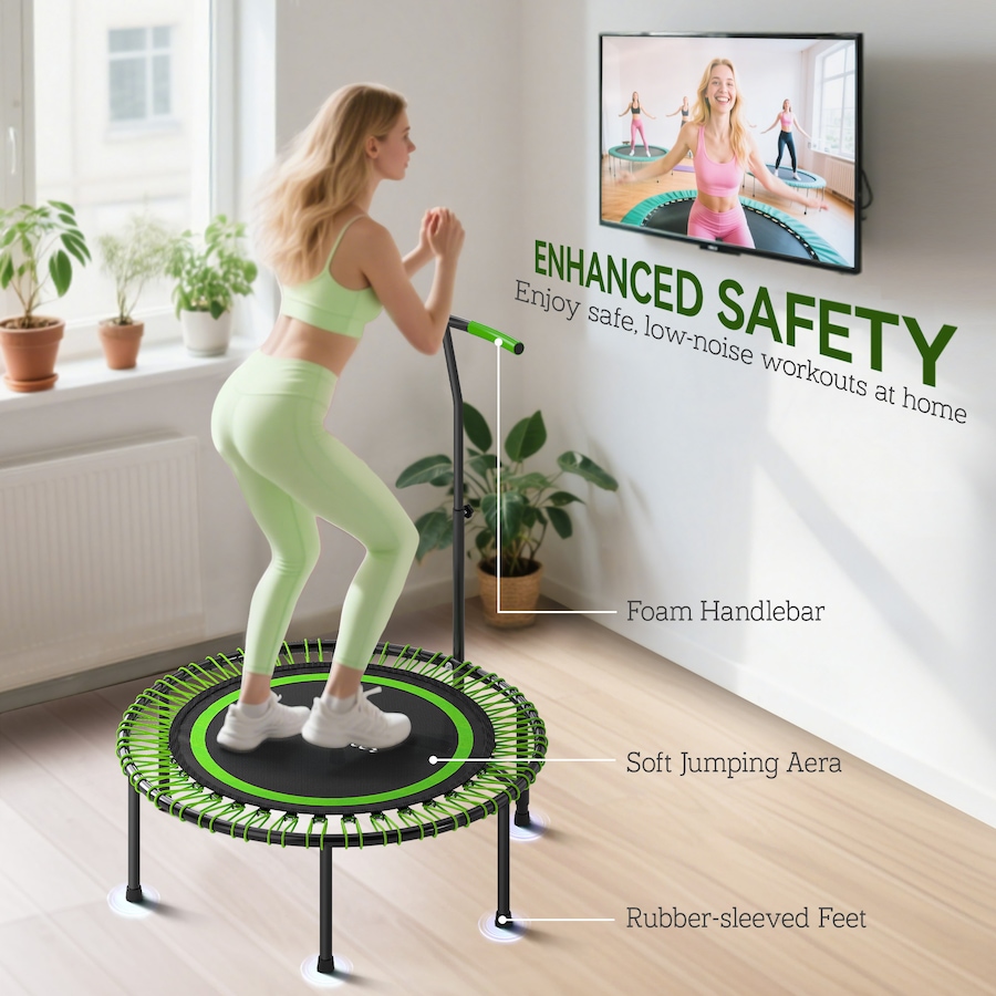 Image 934448_ALTMORE5.jpg, Product 934-448 / Price $89.99, Soozier 45" Rebounder Trampoline, Mini Fitness Trampoline Bungee Rebounder from Soozier on TSC.ca's Health & Fitness department