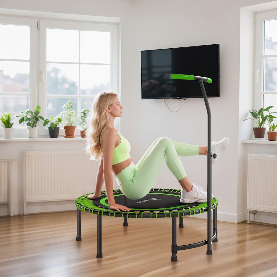 Image 934448_ALTMORE8.jpg, Product 934-448 / Price $89.99, Soozier 45" Rebounder Trampoline, Mini Fitness Trampoline Bungee Rebounder from Soozier on TSC.ca's Health & Fitness department