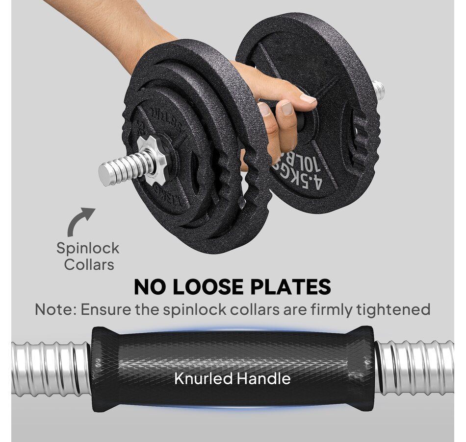 Image 934449_ALTMORE12.jpg, Product 934-449 / Price $350.99, Soozier Adjustable Dumbbell Set, 2 in 1 Weights Set for Home Gym, 112lb from Soozier on TSC.ca's Health & Fitness department