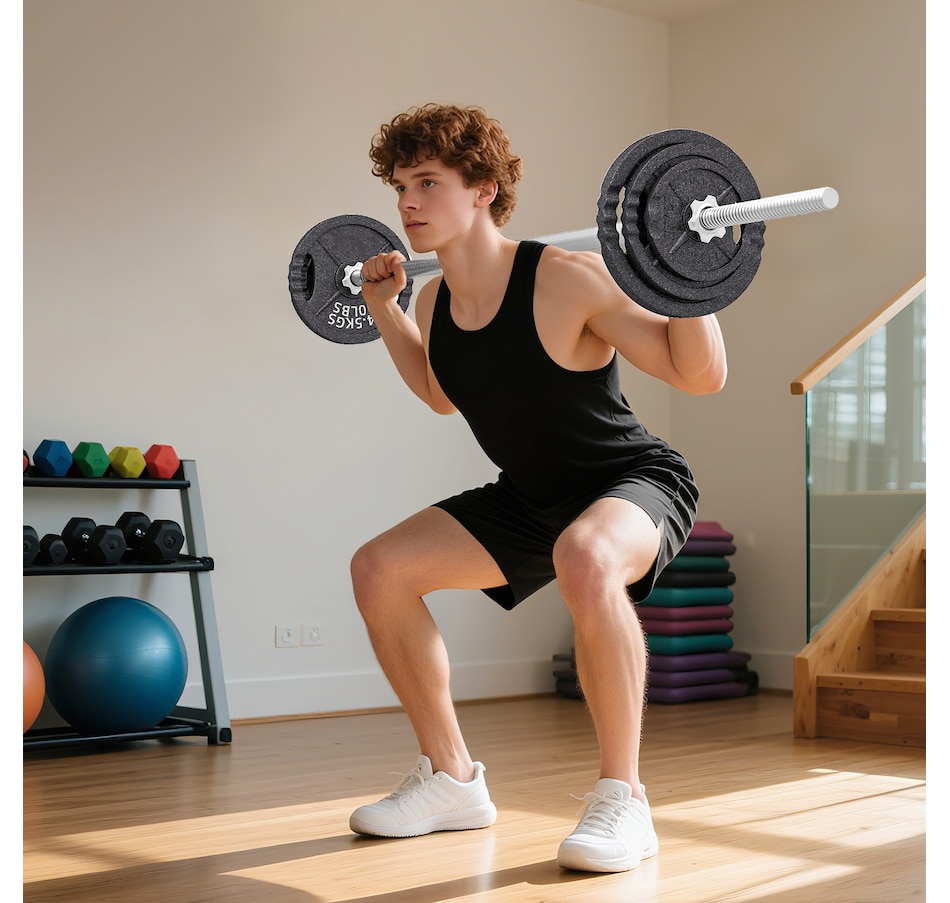 Image 934449_ALTMORE9.jpg, Product 934-449 / Price $350.99, Soozier Adjustable Dumbbell Set, 2 in 1 Weights Set for Home Gym, 112lb from Soozier on TSC.ca's Health & Fitness department