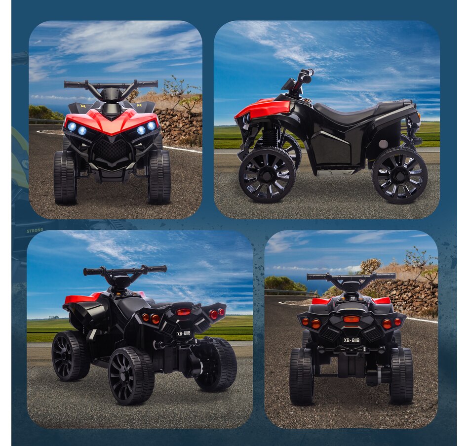 Image 934461_ALTMORE6.jpg, Product 934-461 / Price $99.99, Qaba Kids ATV 4 Wheeler with Music and LED Lights for 37-72 Months, Red from Qaba on TSC.ca's Toys & Hobbies department