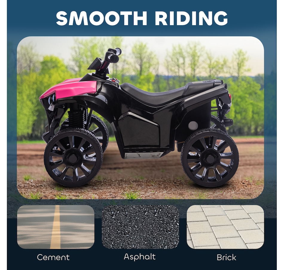 Image 934462_ALTMORE4.jpg, Product 934-462 / Price $97.99, Qaba Kids ATV 4 Wheeler with Music and LED Lights for 37-72 Months, Pink from Qaba on TSC.ca's Toys & Hobbies department