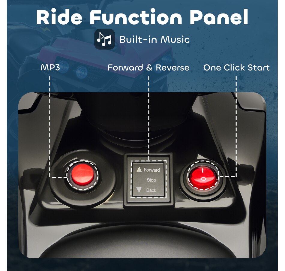 Image 934462_ALTMORE5.jpg, Product 934-462 / Price $97.99, Qaba Kids ATV 4 Wheeler with Music and LED Lights for 37-72 Months, Pink from Qaba on TSC.ca's Toys & Hobbies department