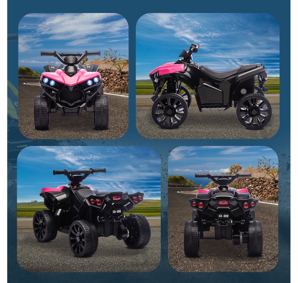 Image 934462_ALTMORE6.jpg, Product 934-462 / Price $97.99, Qaba Kids ATV 4 Wheeler with Music and LED Lights for 37-72 Months, Pink from Qaba on TSC.ca's Toys & Hobbies department
