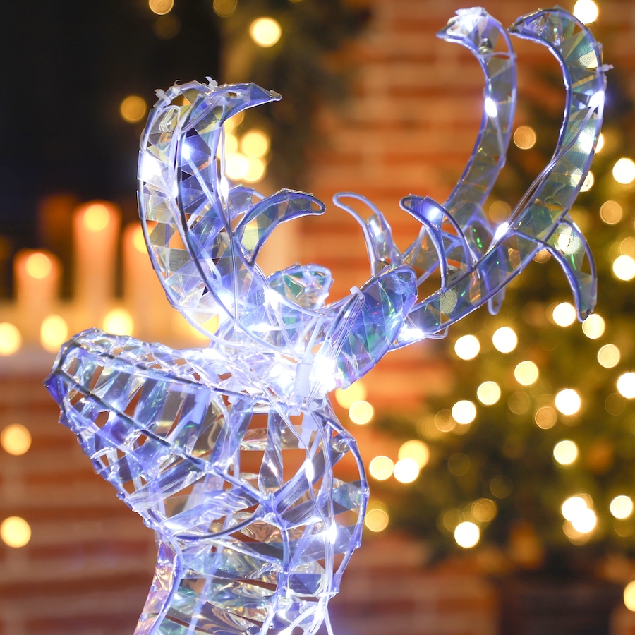 Image 934463_ALTMORE8.jpg, Product 934-463 / Price $99.99, Outsunny Lighted Christmas Reindeer with Sleigh, Waterproof Holiday Decor from Outsunny on TSC.ca's Home & Garden department