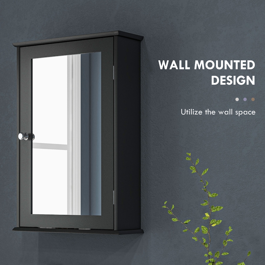 Image 934539_ALTMORE36.jpg, Product 934-539 / Price $61.99 - $69.00, Wall Mounted Bathroom Mirror Cabinet with Door and Shelves from Kleankin on TSC.ca's Home & Garden department