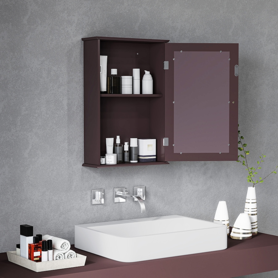 Image 934539_ALTMORE42.jpg, Product 934-539 / Price $61.99 - $69.00, Wall Mounted Bathroom Mirror Cabinet with Door and Shelves from Kleankin on TSC.ca's Home & Garden department