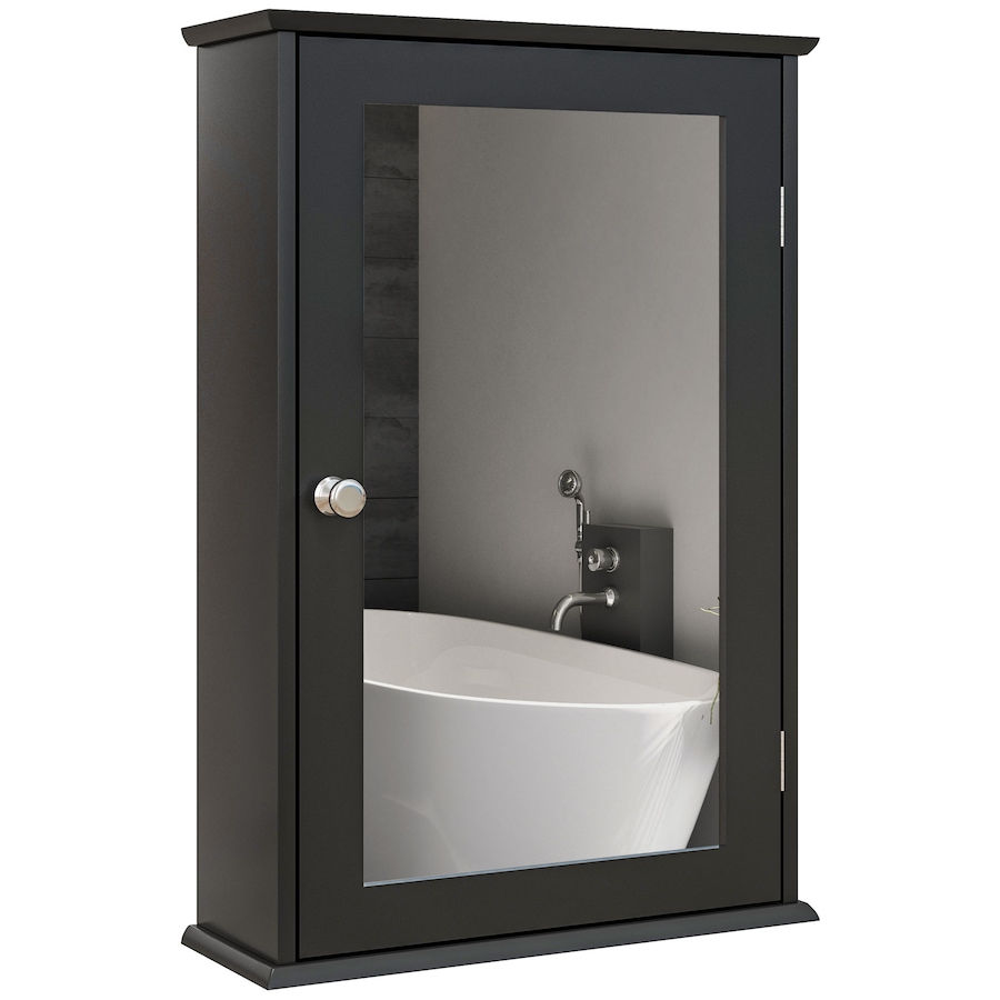 Image 934539_ST02.jpg, Product 934-539 / Price $64.99 - $72.99, Wall Mounted Bathroom Mirror Cabinet with Door and Shelves from Kleankin on TSC.ca's Home & Garden department