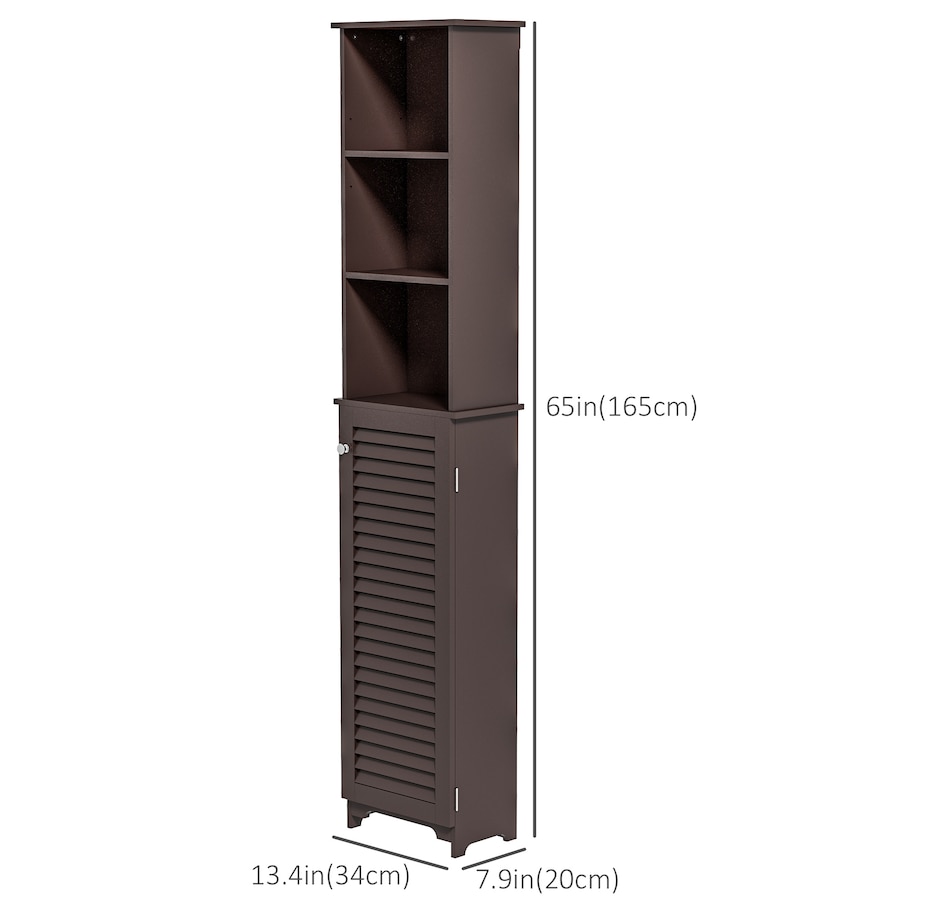 Image 934553_ALTMORE18.jpg, Product 934-553 / Price $94.99 - $109.99, HOMCOM Bathroom Cabinet Cupboard Shelving Storage Unit w/ Door & 6 Shelves from HOMCOM on TSC.ca's Home & Garden department