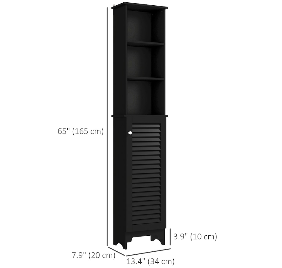 Image 934553_ALTMORE2.jpg, Product 934-553 / Price $94.99 - $109.99, HOMCOM Bathroom Cabinet Cupboard Shelving Storage Unit w/ Door & 6 Shelves from HOMCOM on TSC.ca's Home & Garden department