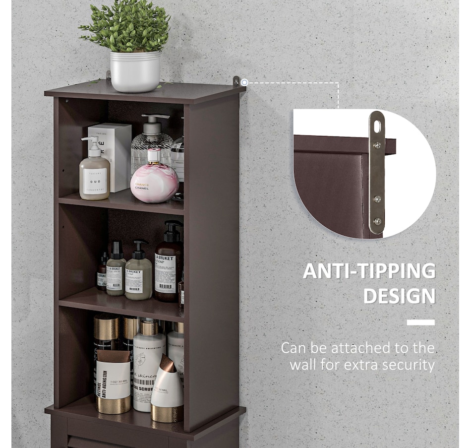 Image 934553_ALTMORE34.jpg, Product 934-553 / Price $94.99 - $109.99, HOMCOM Bathroom Cabinet Cupboard Shelving Storage Unit w/ Door & 6 Shelves from HOMCOM on TSC.ca's Home & Garden department