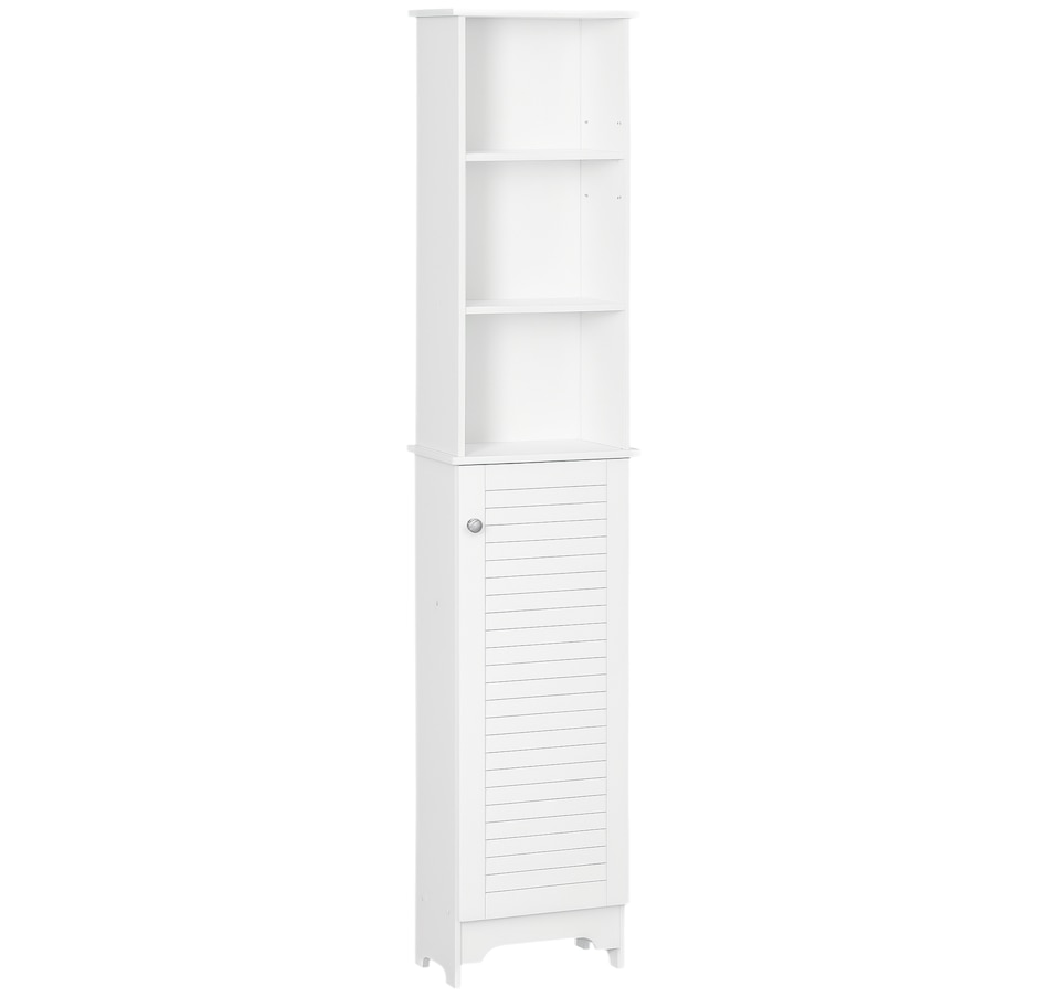 Image 934553_ST02.png, Product 934-553 / Price $94.99 - $109.99, HOMCOM Bathroom Cabinet Cupboard Shelving Storage Unit w/ Door & 6 Shelves from HOMCOM on TSC.ca's Home & Garden department