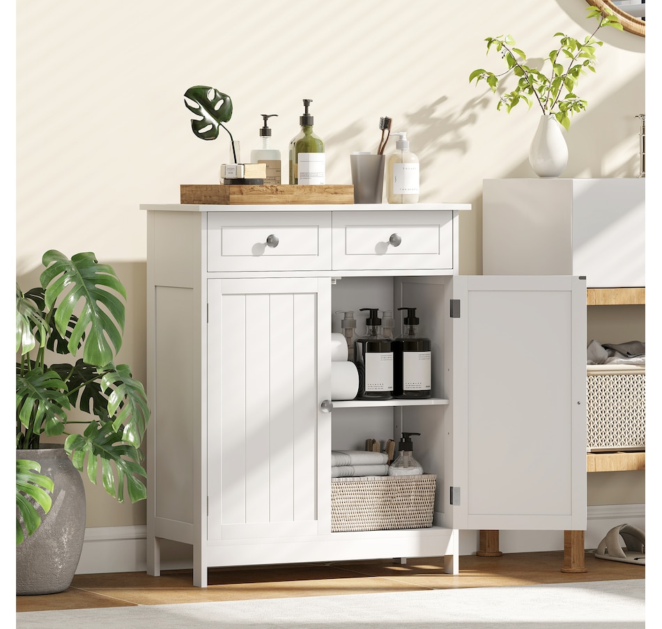 Image 934567_ALTMORE17.jpg, Product 934-567 / Price $119.99, kleankin Bathroom Storage Cabinet with 2 Doors, 2 Drawers, Adjustable Shelf from Kleankin on TSC.ca's Home & Garden department